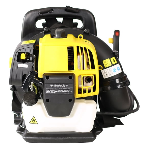 EPA Compliant Gasoline Blower 52CC 2-Stroke 530CFM 248MPH Heavy Duty Leaf Blower with Adjustable Shoulder Straps Orange