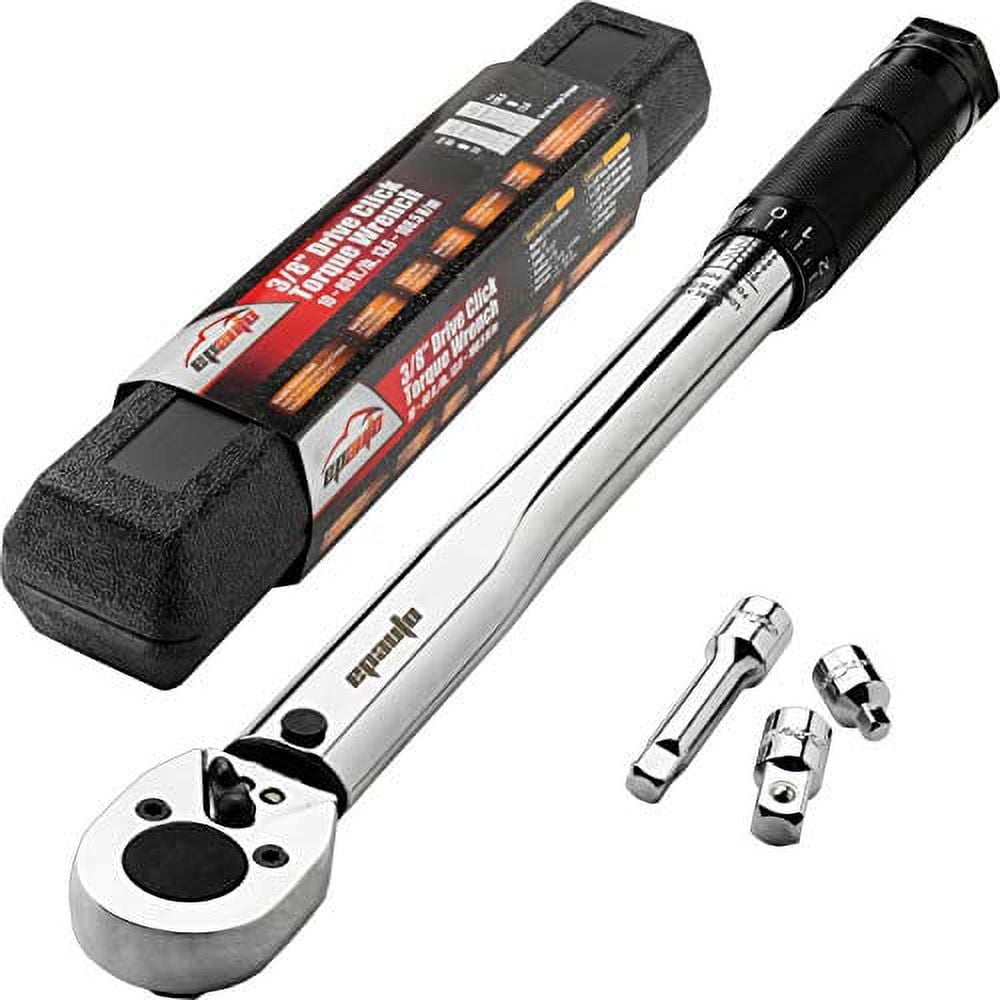 EPAuto 3/8-Inch Drive Click Torque Wrench (10-80 ft.-lb. / 13.6-108.5 Nm) 