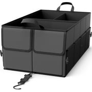 EPAuto 3-Compartment Cargo Trunk Storage Organizer, Dark Grey