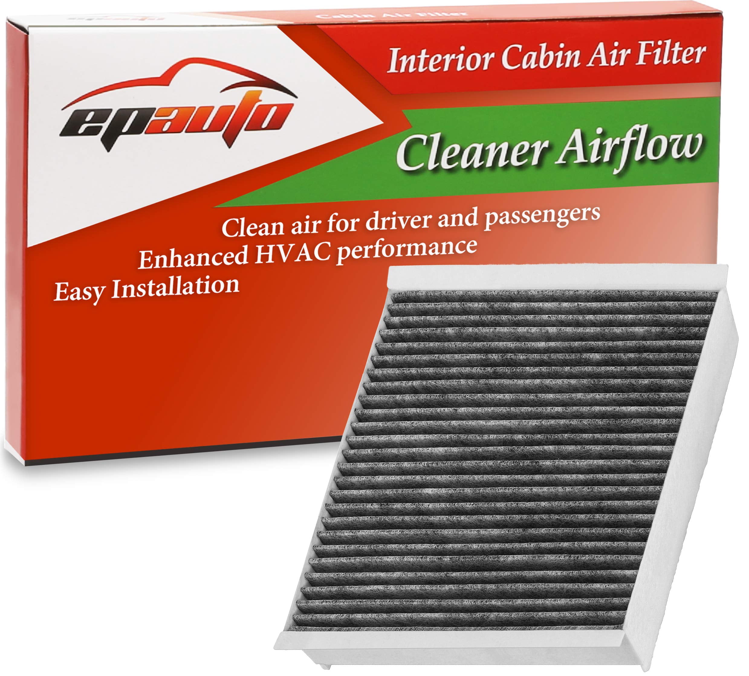 EPAuto CP150 (CF12150) Cabin Air Filter includes Activated Carbon Fits