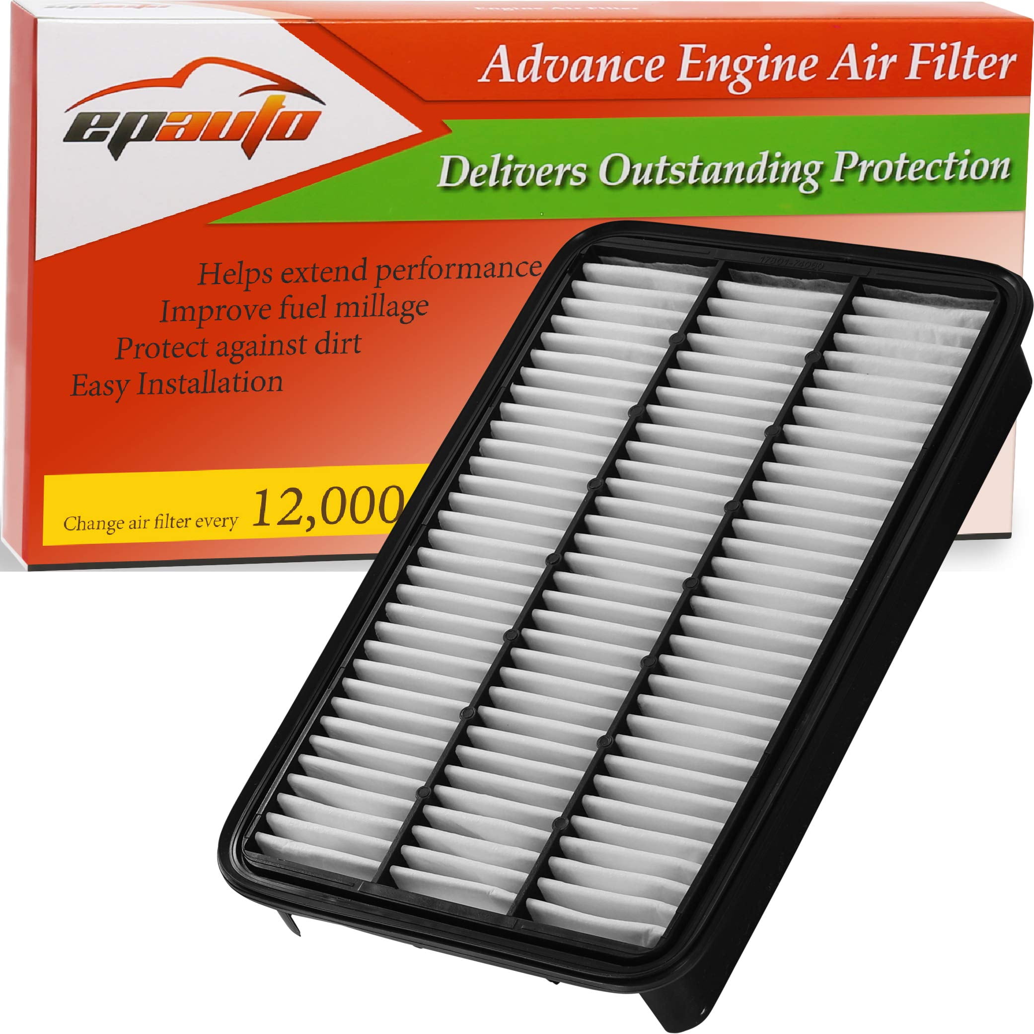 EPAuto GP351 (CA7351) Replacement for Panel Engine Air Filter Fits