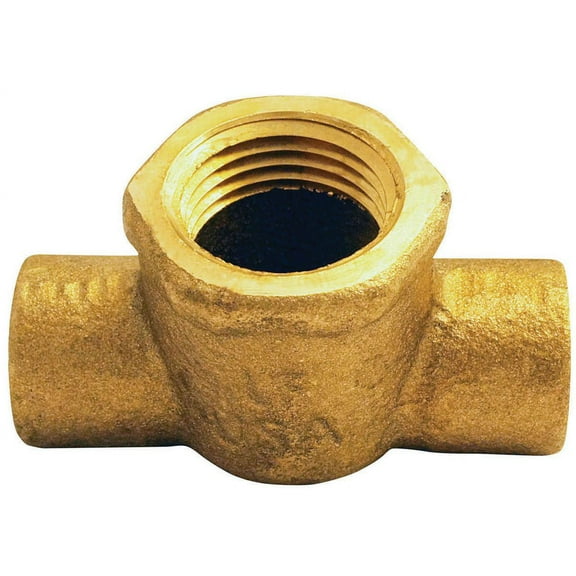EPC 10156960 Pipe Tee, 1/2 in Run, Sweat x Sweat Run Connection, Female Branch Connection