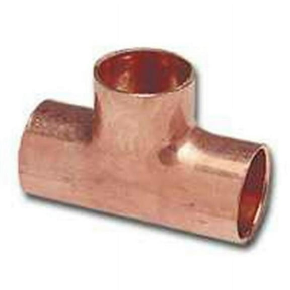 EPC 111R Series 32874 Reducing Pipe Tee, 1-1/4 x 1-1/4 x 3/4 in, Sweat, Copper