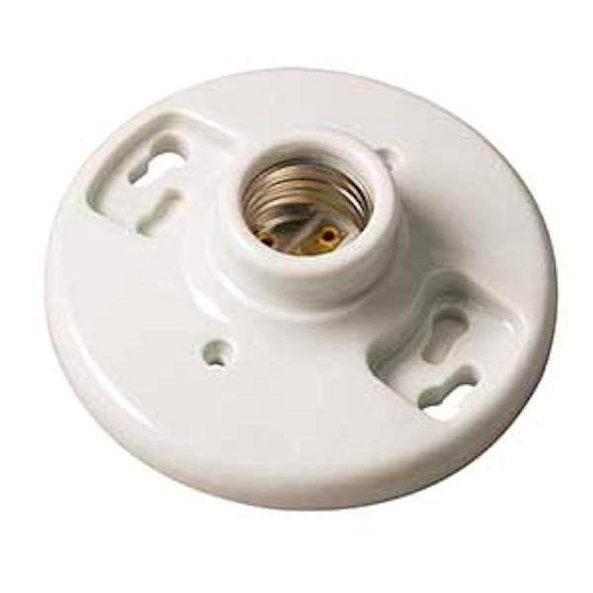 EPCO 16500 Standard Base Keyless Porcelain Lamp Holder 4Terminal