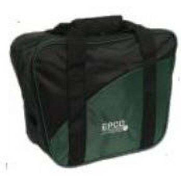 EPCO BuyBocceBalls Listing - 2 ball (with shoes) Aurora Soft Pack Bowling (Candlepin or Duckpin) Ball Bag - Black & Green