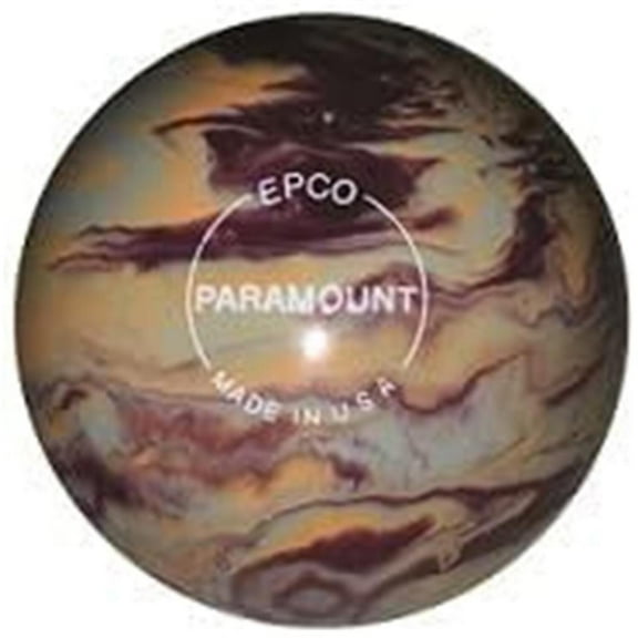 EPCO Candlepin Bowling Ball- Burgundy, Peach Grey (4 1/2 inch- 2lbs. 5oz.) 1 Ball