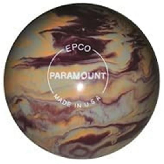 EPCO Candlepin Bowling Ball- Burgundy, Peach Grey (4 1/2 inch- 2lbs. 6oz.) 1 Ball