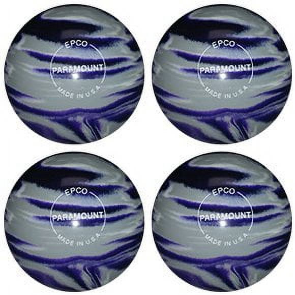 EPCO Candlepin Bowling Ball Marbleized Purple, Grey & White 4