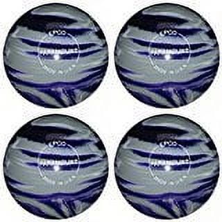 EPCO Candlepin Bowling Ball- Marbleized - Purple, Grey & White - 4 Balls (Size:4 1/2 inch- 2lbs. 7oz.;)