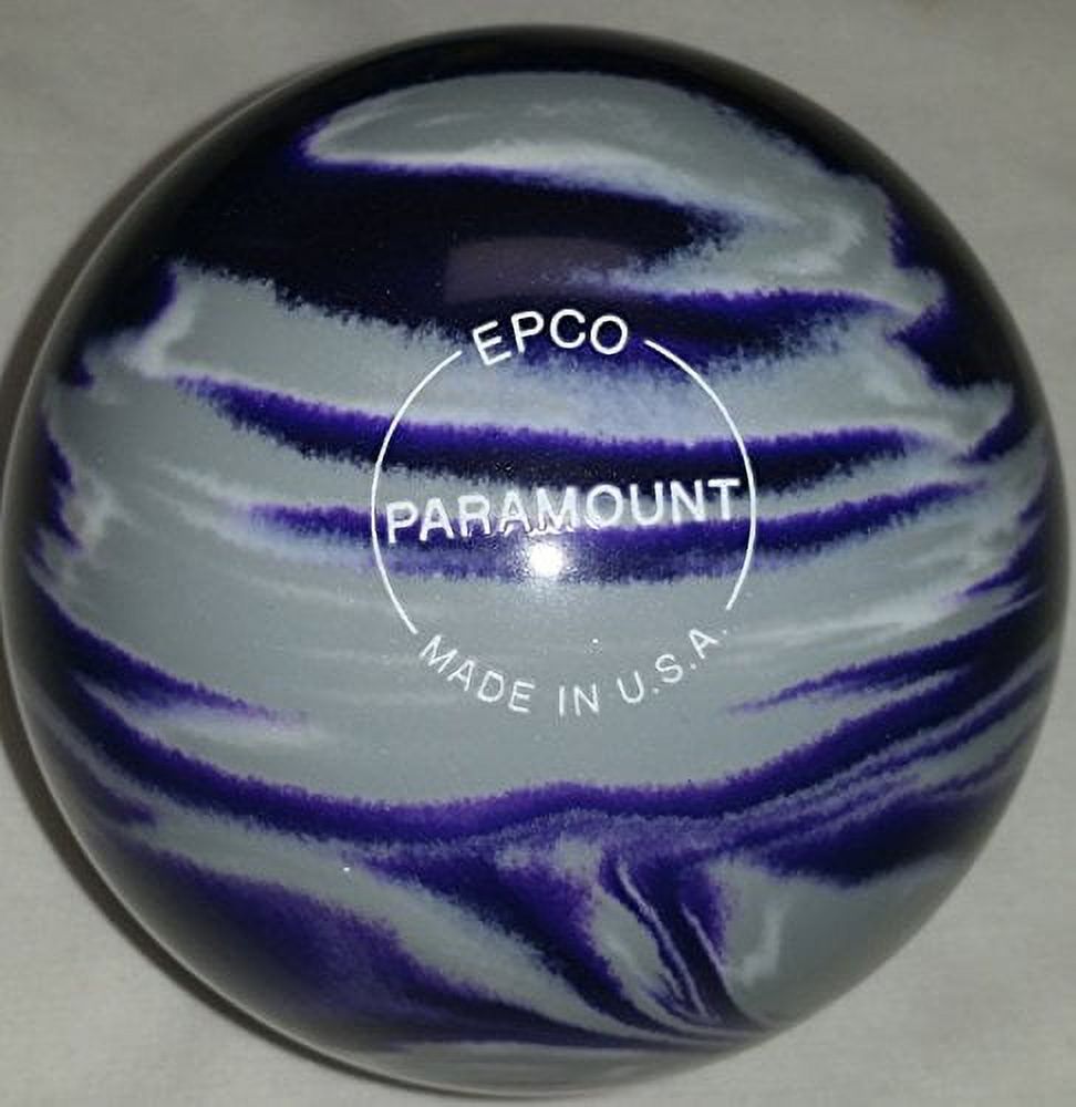 EPCO Candlepin Bowling Ball Marbleized Purple, Grey & White Single