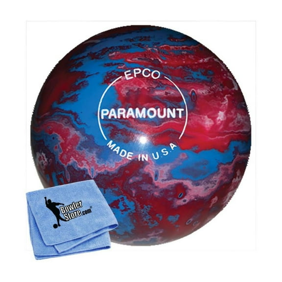EPCO Candlepin Bowling Ball- Marbleized - Royal, Red White (4 1/2 inch- 2lbs.7oz.) 1 Ball