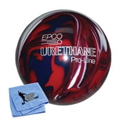EPCO Candlepin Bowling Ball- Urethane - Dark Red, Royal White 4 1/2 inch- 2lbs.7oz. 1 Ball