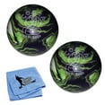 thumbnail image 1 of EPCO Duckpin Bowling Ball - Cobra Pro Rubber - Purple, Lime  White (4 7/8 inch- 3lbs. 12oz.) - 2 Balls, 1 of 1