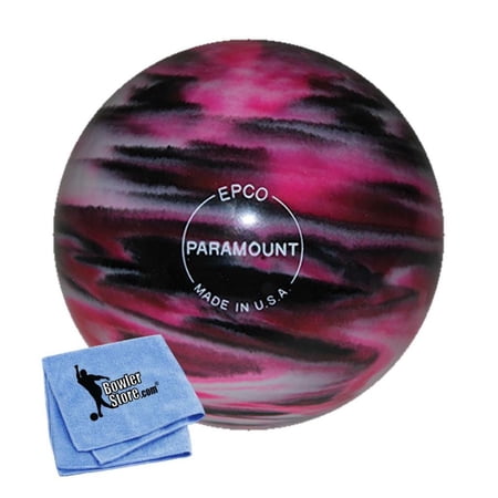 EPCO Duckpin Bowling Ball - Marbleized - Magenta, Black White (4 3/4 inch- 3lbs. 8 oz.) 1 Ball