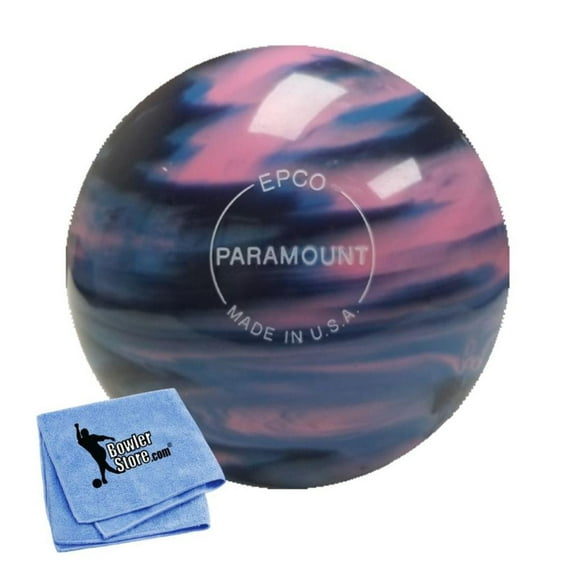 EPCO Duckpin Bowling Ball- Marbleized - Navy, Light Blue Pink (5 inch- 3lbs. 12 oz.) 1 Ball