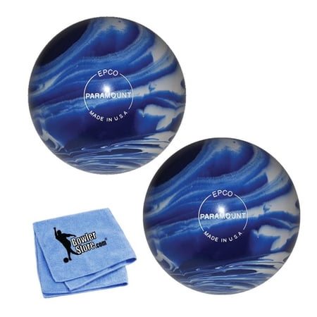 EPCO Duckpin Bowling Balls- Marbleized - Blue White 4 7/8 inch- 3lbs. 12 oz.2 Balls
