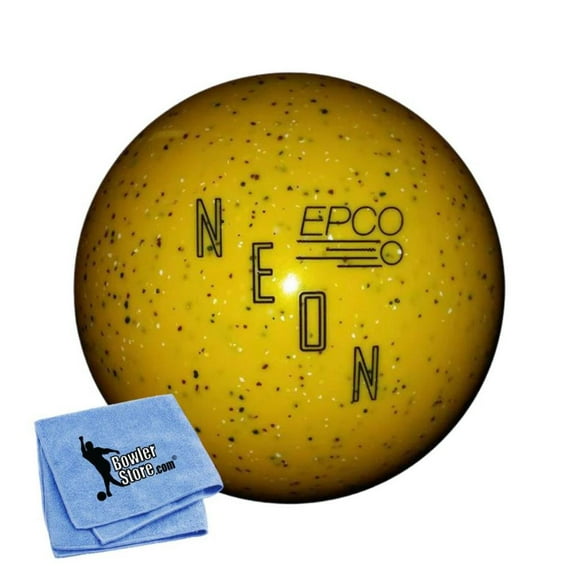 EPCO Neon Candlepin Bowling Ball- Neon Yellow (4 1/2 inch- 2lbs. 6oz.) 1 Ball