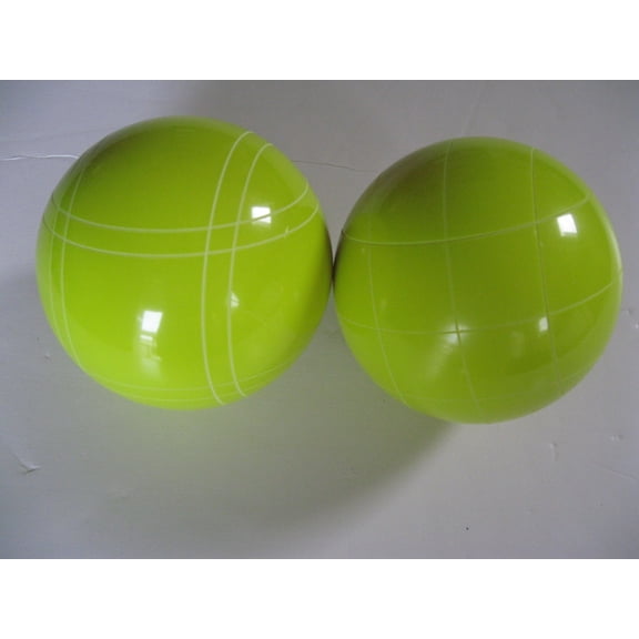 EPCO Replacement Bocce Balls with Mix of Stripes - 2 Pack of Yellow 110mm