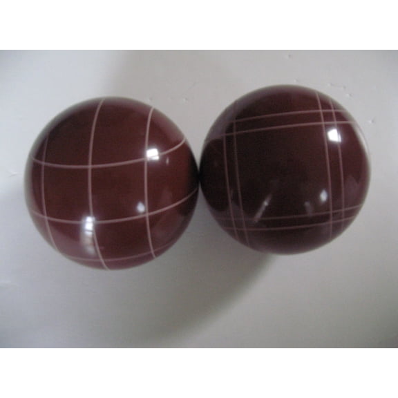 EPCO Replacement Bocce Balls with Mix of Stripes - 2 Pack of red 114mm