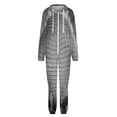 thumbnail image 1 of EPCOT Ball Black And White Unisex Adult Onesie Pajamas with Pockets for Women Men Hooded Loungewear, 1 of 8