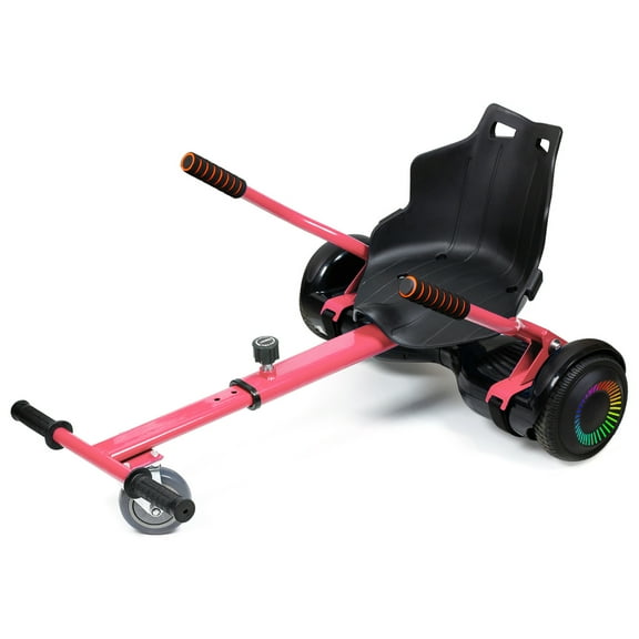 EPCTEK Hoverboard Seat Attachment, Adjustable Hoverboards Accessories, Hoverboard Go Kart Conversion Kit, Compatible with 6.5"/ 8"/ 10" Hoverboards self-stabilizing Scooter for Kids & Adults(Pink)