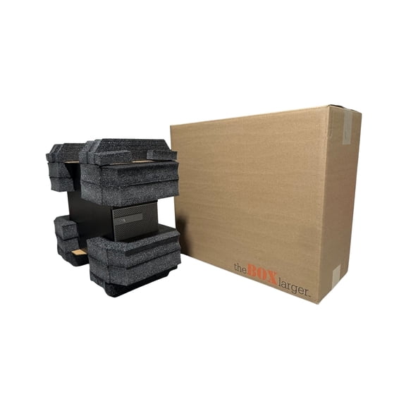 EPE USA Universal Desktop Computer Tower XL Shipping Box, Secure and Protective PC Computer Shipping Box, theBOXlarger