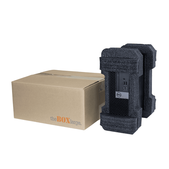 EPE USA Universal Small Form Factor Desktop Computer Shipping Box, Secure and Protective SFF PC Shipping Box, theBOXlarge