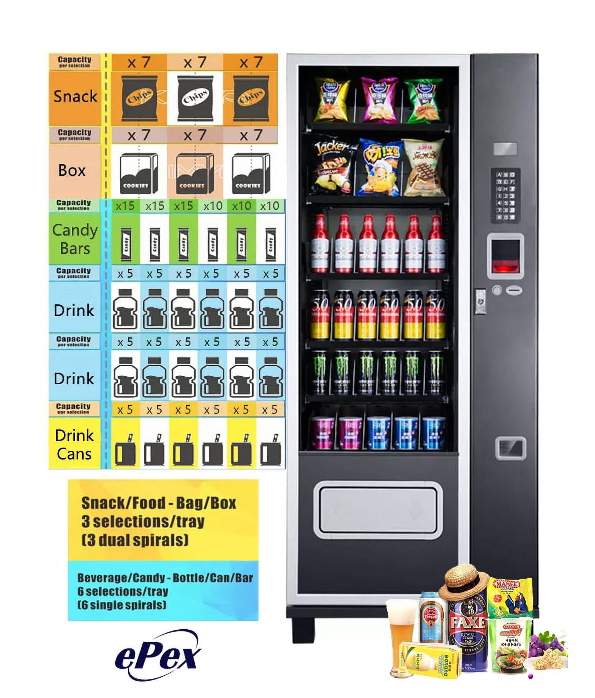 EPEX Vending Large Cabinet, 30 x 31 x 75Inches, Black