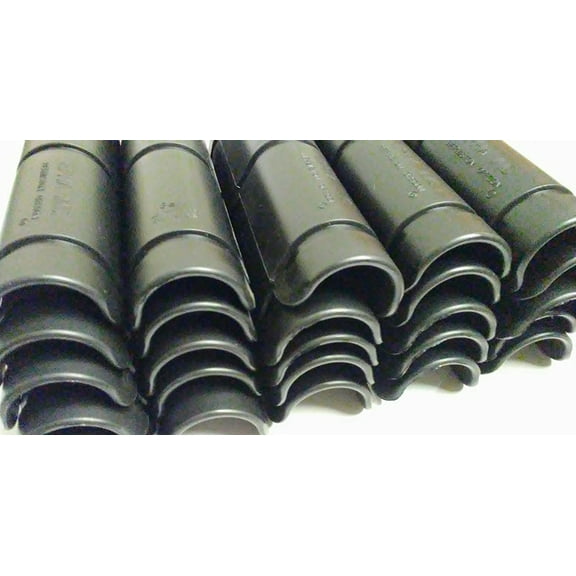EPHA HP8-B 3.50" X 8" BLACK HOSE PROTECTORS W/ TIES, pkg/25
