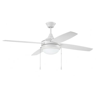 Craftmade  52" Phaze Energy Star 4 Blade Ceiling Fan Matte White - Pull Chain