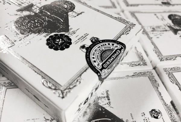 EPHEMERID Playing cards - White Collectors #1 B&W by Mr. Cup
