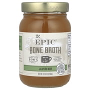 EPIC Beef Jalapeno Sea Salt Bone Broth, Keto Friendly, Paleo Friendly, 14 fl oz