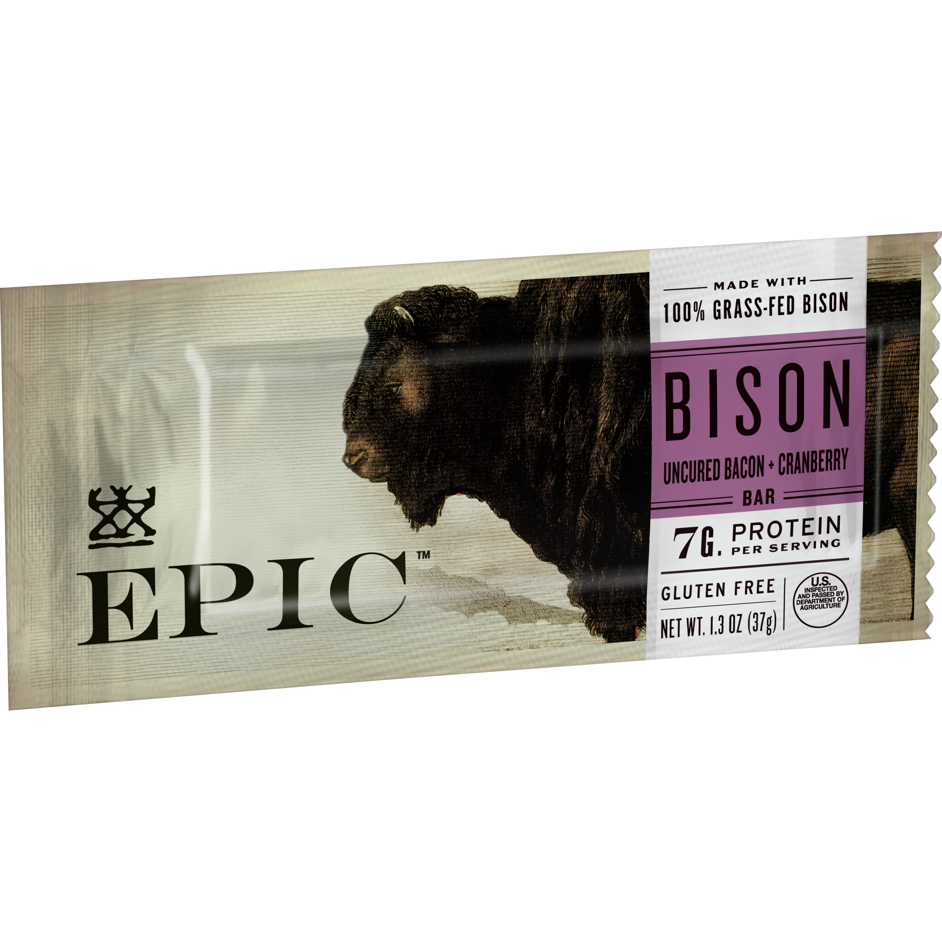EPIC Paleo Friendly Bison Bacon Cranberry Protein Bars Healthy Snack Bars,  4 ct / 1.3 oz - Fry's Food Stores