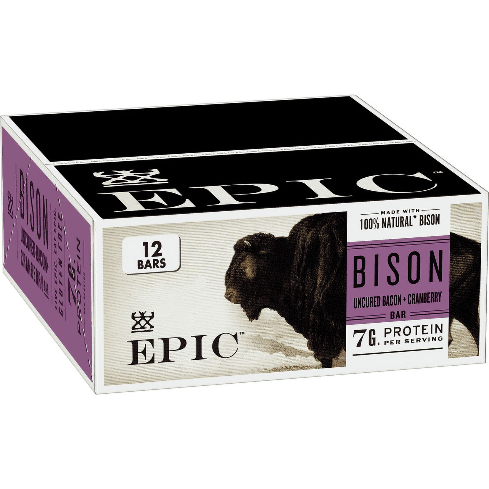Epic - Bar Bison Uncrd Bcn Crbry - Case of 8-5.2 OZ, 8 ct / 5.2 oz - Foods  Co.