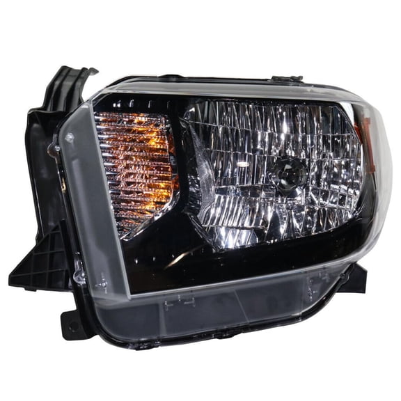 EPIC LIGHTING CAPA OE Style Halogen Headlight Black Housing Assembly Replacement for TOYOTA 14-17 TUNDRA TRD PRO [ TO2502235C 811500C111 ] Left Driver Side