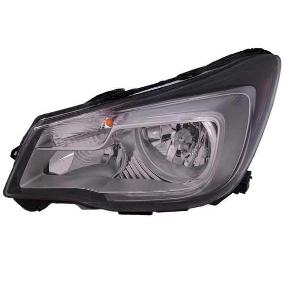 EPIC LIGHTING CAPA OE Style Halogen Headlight Chrome Assembly Replacement for SUBARU 17-18 FORESTER [ SU2502158C 84001SG291 ] Left Driver Side