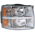 thumbnail image 1 of EPIC LIGHTING CAPA OE Style Halogen Headlight Chrome Bezel Assembly Replacement for CHEVROLET 07-13 SILVERADO 1500 2500 3500 09-13 1500 HYBRID [ GM2503280C 25962805C ] Right Passenger Side, 1 of 4