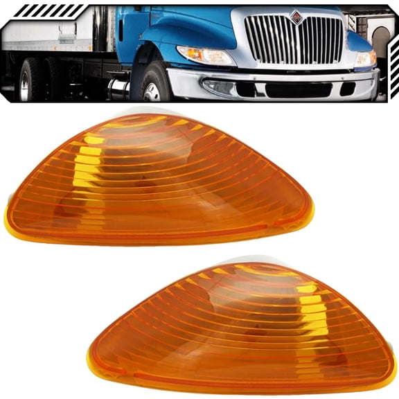 EPIC LIGHTING OE Style Halogen Corner Lights Assembly Replacement for INTERNATIONAL 02-18 HARVESTER [ 3561965C1 3561966C1 ] Pair