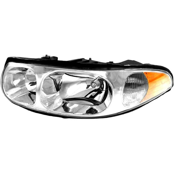 EPIC LIGHTING OE Style Halogen Headlight Assembly Replacement for BUICK 00-05 LESABRE [ GM2502209 25733407 ] Left Driver Side