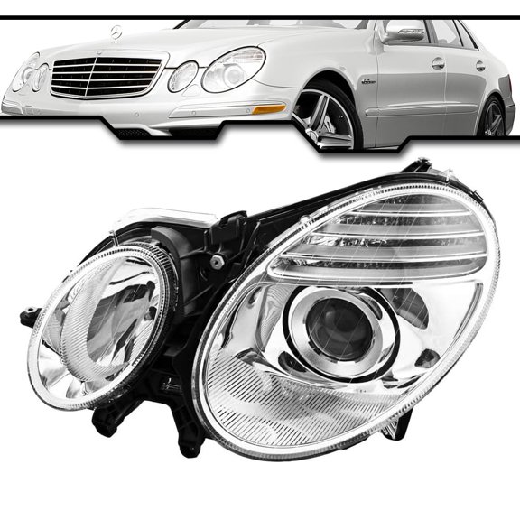 EPIC LIGHTING OE Style Halogen Headlight Assembly Replacement for MERCEDES 07-09 E320 E350 E550 E63 AMG [ MB2500100 2118203361 ] Left Driver Side