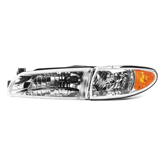 EPIC LIGHTING OE Style Halogen Headlight Assembly Replacement for PONTIAC 97-03 GRAND PRIX [ GM2502170 19149891 ] Left Driver Side