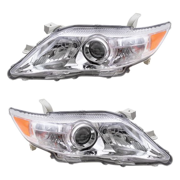 EPIC LIGHTING OE Style Halogen Headlights Assembly Replacement for TOYOTA 10-11 CAMRY LE XLE [ TO2502191 TO2503191 8115006500 8111006500 ] Pair
