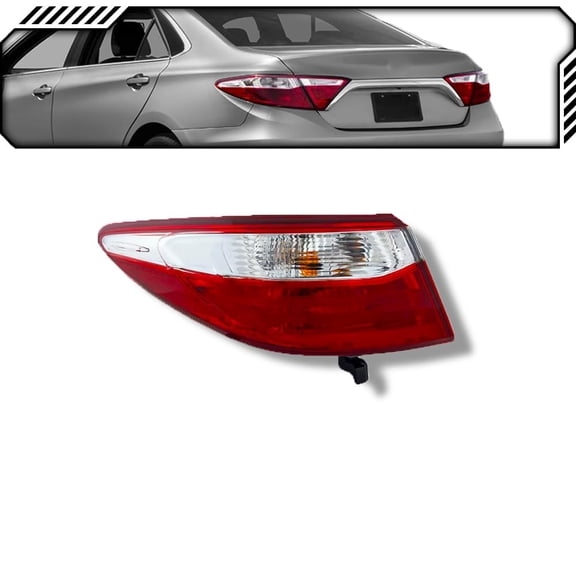 EPIC LIGHTING OE Style Halogen Tail Light Chrome Assembly Replacement for TOYOTA 2016 CAMRY SPECIAL EDITION [ TO2804136 8156006830 ] Left Driver Side