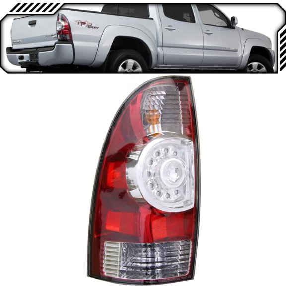 EPIC LIGHTING OE Style LED Tail Light LED Center Type Assembly Replacement for TOYOTA 09-15 TACOMA [ TO2800177 8156004160 ] Left Driver Side