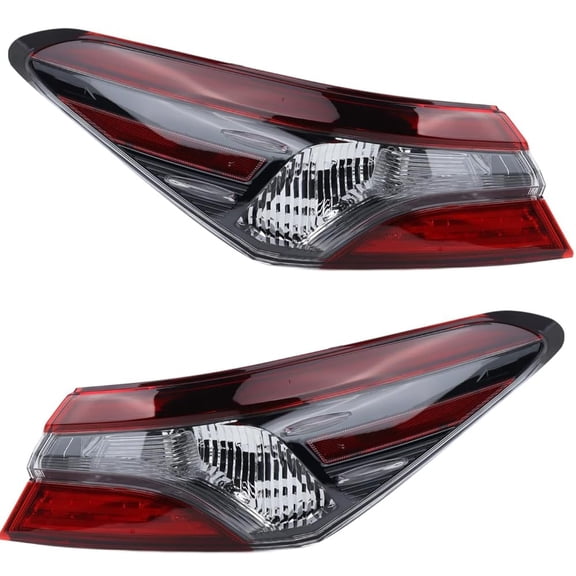 EPIC LIGHTING OE Style LED Tail Lights Black Housing Outer Assembly Replacement for TOYOTA 21-24 CAMRY SE LE TRD XSE [ TO2804159 TO2805159 8156006A20 8155006A20 ] Pair