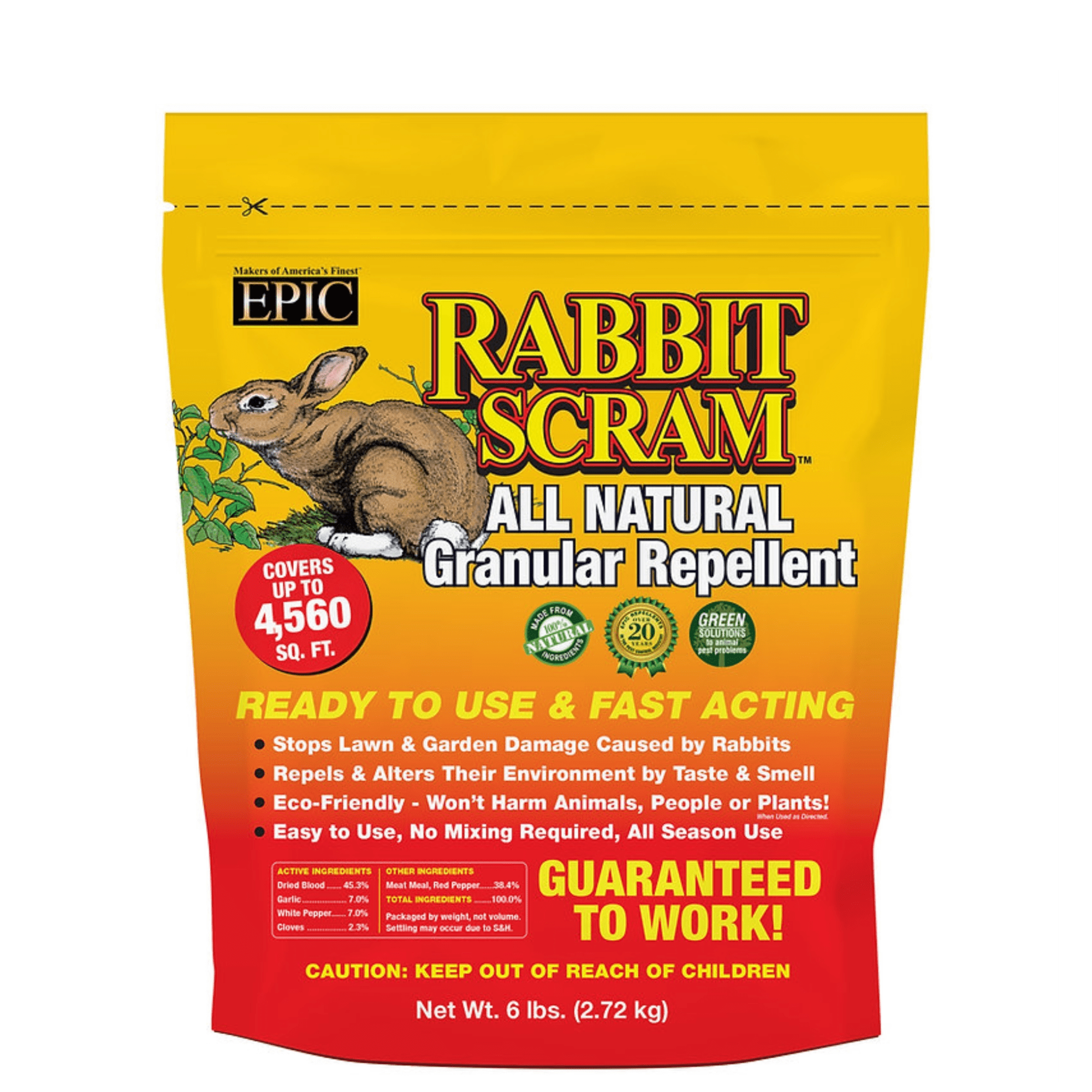 EPIC Rabbit Scram All Natural Ready To Use Outdoor Granular Animal