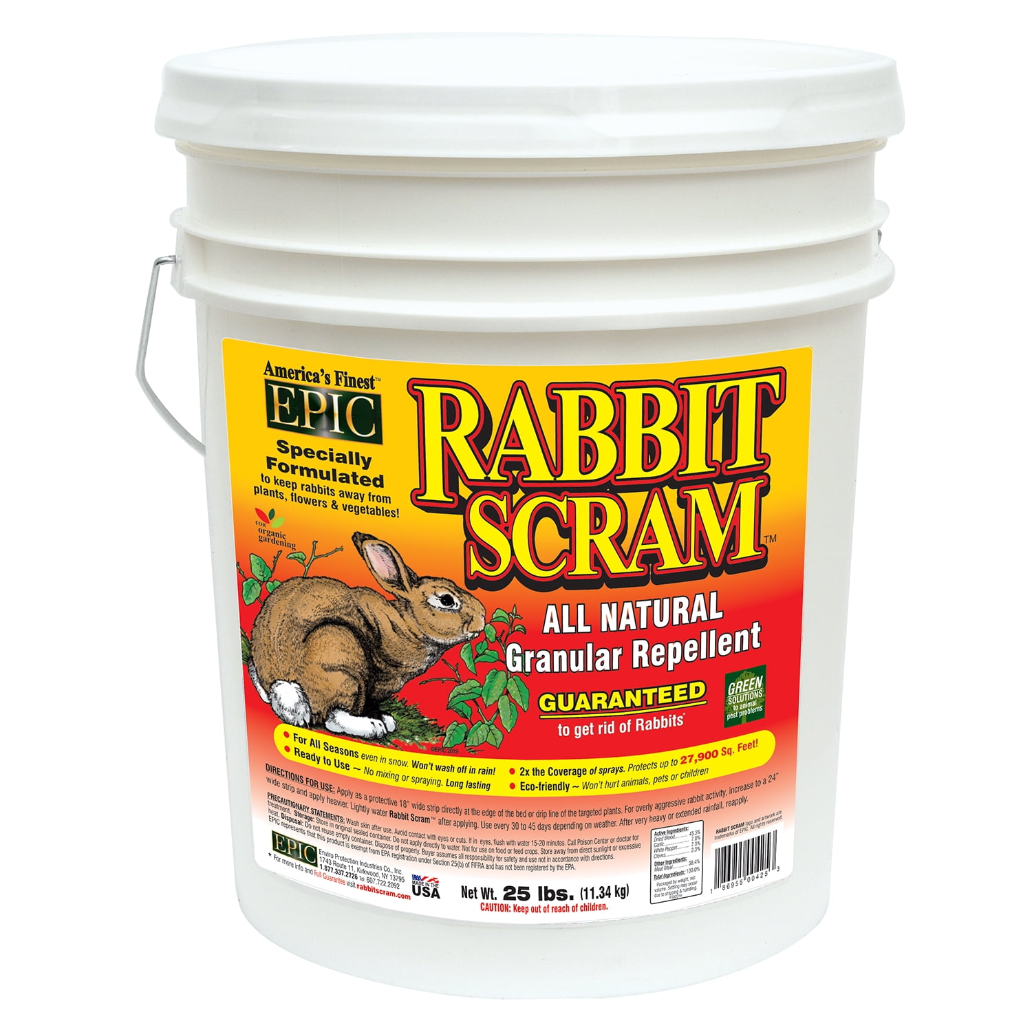 EPIC Rabbit Scram Repellent Granular 25 Pounds
