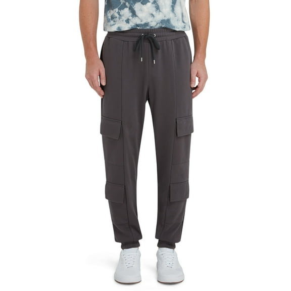 EPIC Studio Men's & Big Men's French Terry Double Cargo Jogger Sweatpants, Sizes XS-3XL, Mens Joggers