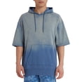 thumbnail image 1 of EPIC Studio Men's & Big Men's Ombre Dip Dye French Terry Short Sleeve Hoodie Sweatshirt, Sizes S-4XL, 1 of 8