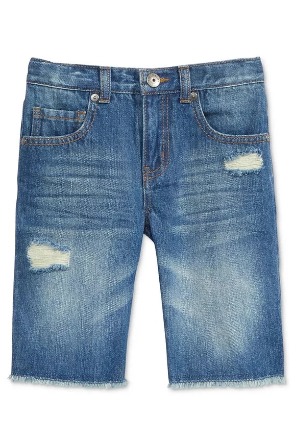 Toddler Boys Frayed Hem Denim Shorts Blue Size 4T